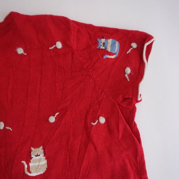 Vintage CJ Banks Hand-Embroidered Cat Button Cardigan Whimsical Kitschcore 3X - Picture 11 of 11